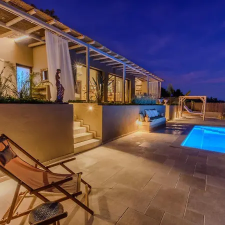 Βίλα Aer Brand New Romantic For Two With Private Pool Full Sea View *