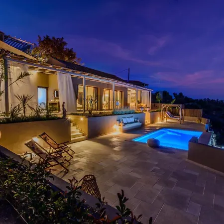 Aer Brand New Romantic For Two With Private Pool Full Sea View Línia